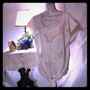 🌹NWT Free People Pale Yellow Tunic Top 🌹